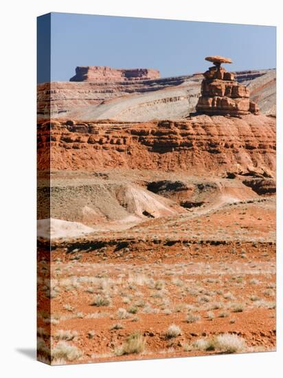 Mexican Hat Rock in Mexican Hat, Utah, United States of America, North America-Kober Christian-Stretched Canvas