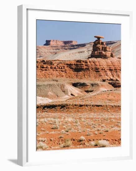 Mexican Hat Rock in Mexican Hat, Utah, United States of America, North America-Kober Christian-Framed Photographic Print