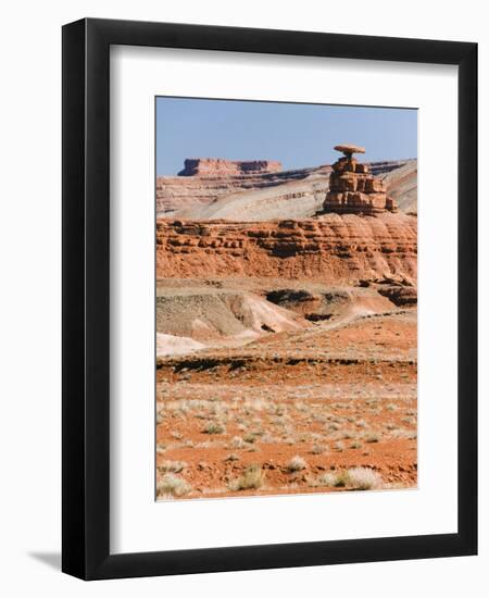 Mexican Hat Rock in Mexican Hat, Utah, United States of America, North America-Kober Christian-Framed Premium Photographic Print