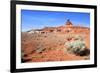 Mexican Hat Rock in the San Juan River Valley, on Highway 261, Utah-Richard Wright-Framed Photographic Print