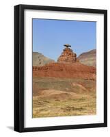 Mexican Hat Rock, Near Mexican Hat, Utah, USA-Gavin Hellier-Framed Photographic Print