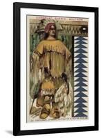 Mexican Indian Warrior Chief, 14th Century-null-Framed Giclee Print