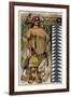 Mexican Indian Warrior Chief, 14th Century-null-Framed Giclee Print