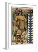 Mexican Indian Warrior Chief, 14th Century-null-Framed Giclee Print