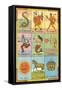 Mexican Loteria Cards-null-Framed Stretched Canvas