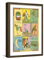 Mexican Loteria Cards-null-Framed Art Print