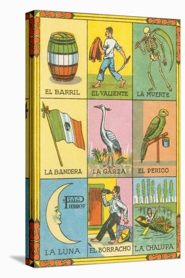 Mexican Loteria Cards-null-Stretched Canvas