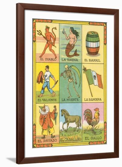 Mexican Loteria Cards-null-Framed Art Print