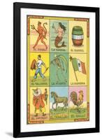 Mexican Loteria Cards-null-Framed Art Print