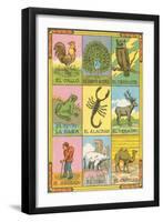 Mexican Loteria Cards-null-Framed Art Print