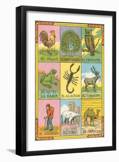 Mexican Loteria Cards-null-Framed Art Print