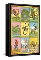 Mexican Loteria Cards-null-Framed Stretched Canvas