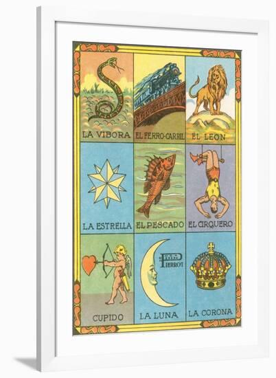 Mexican Loteria Cards-null-Framed Art Print