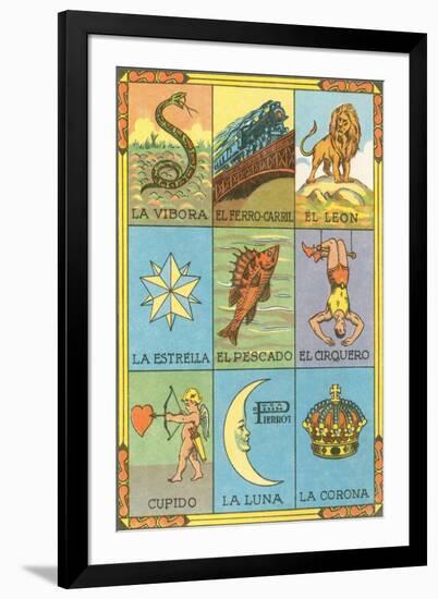 Mexican Loteria Cards-null-Framed Art Print