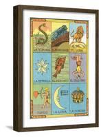 Mexican Loteria Cards-null-Framed Art Print