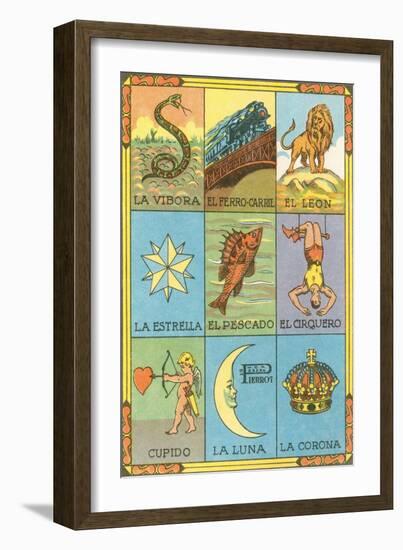 Mexican Loteria Cards-null-Framed Art Print