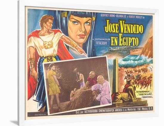 Mexican Movie Poster for Joseph and His Brethren-null-Framed Art Print