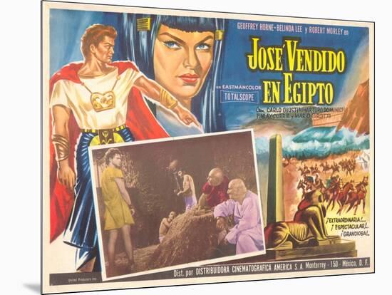 Mexican Movie Poster for Joseph and His Brethren-null-Mounted Art Print