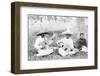 Mexican musicians playing guitars, c.1920-Hugo Brehme-Framed Photographic Print