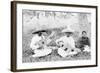 Mexican musicians playing guitars, c.1920-Hugo Brehme-Framed Photographic Print