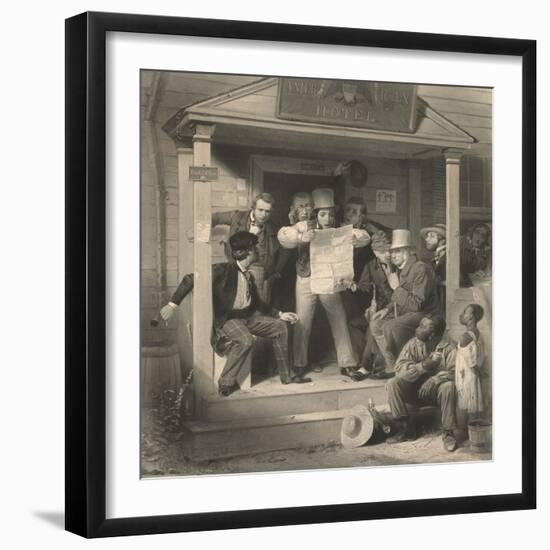 Mexican News, 1851-Richard Caton Woodville-Framed Giclee Print