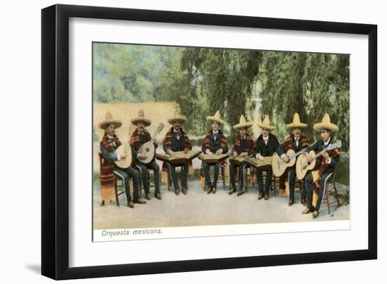 Mexican Orchestra-null-Framed Art Print