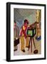 Mexican Organ Grinder-John Newcomb-Framed Giclee Print