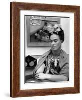 Mexican Painter Frida Kahlo (1907-1954) 1948-null-Framed Photo