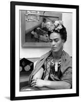 Mexican Painter Frida Kahlo (1907-1954) 1948-null-Framed Photo