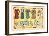 Mexican Paperdolls, Dresses-null-Framed Art Print