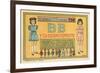 Mexican Paperdolls, Little Girls-null-Framed Premium Giclee Print