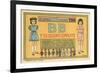 Mexican Paperdolls, Little Girls-null-Framed Premium Giclee Print