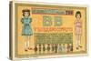Mexican Paperdolls, Little Girls-null-Stretched Canvas