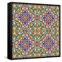 Mexican Pattern-Sangoiri-Framed Stretched Canvas