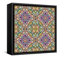 Mexican Pattern-Sangoiri-Framed Stretched Canvas