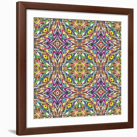 Mexican Pattern-Sangoiri-Framed Art Print