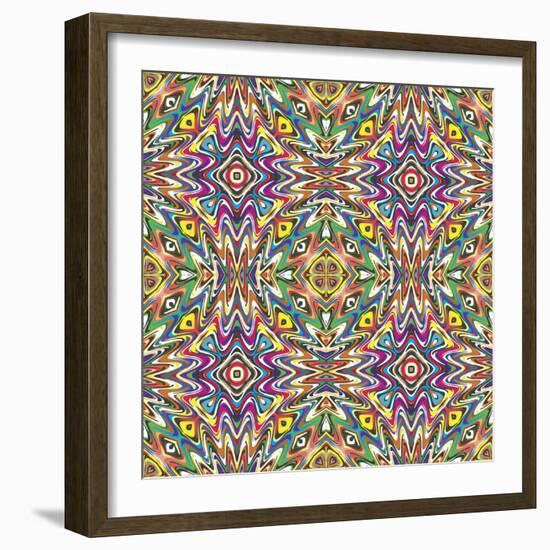 Mexican Pattern-Sangoiri-Framed Art Print