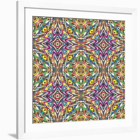 Mexican Pattern-Sangoiri-Framed Art Print