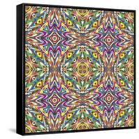 Mexican Pattern-Sangoiri-Framed Stretched Canvas