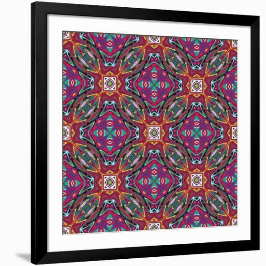 Mexican Pattern-Sangoiri-Framed Art Print