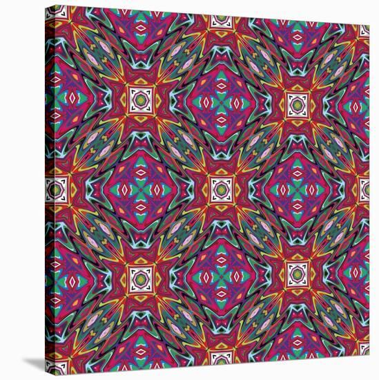 Mexican Pattern-Sangoiri-Stretched Canvas