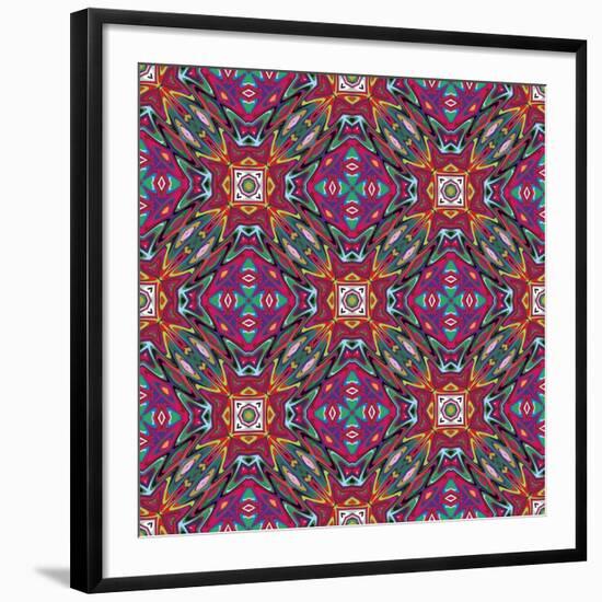 Mexican Pattern-Sangoiri-Framed Art Print