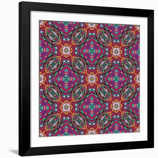 Mexican Pattern-Sangoiri-Framed Art Print