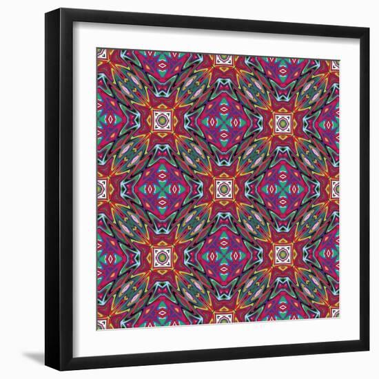 Mexican Pattern-Sangoiri-Framed Art Print