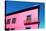 Mexican Pink House Facade Detail Wooden Doors-holbox-Stretched Canvas