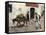 Mexican Pulque Carrier in Los Angeles, 1800s-null-Framed Stretched Canvas