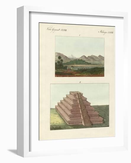 Mexican Pyramids-null-Framed Giclee Print