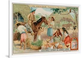 Mexican Ranchers and Cowboys-null-Framed Giclee Print
