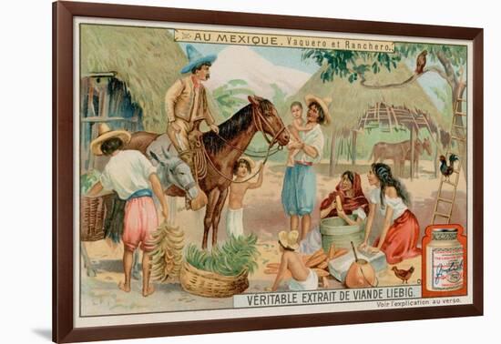 Mexican Ranchers and Cowboys-null-Framed Giclee Print