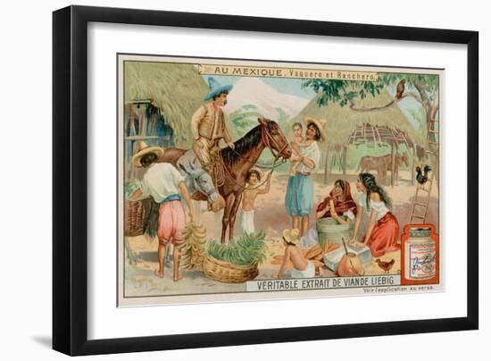 Mexican Ranchers and Cowboys-null-Framed Giclee Print